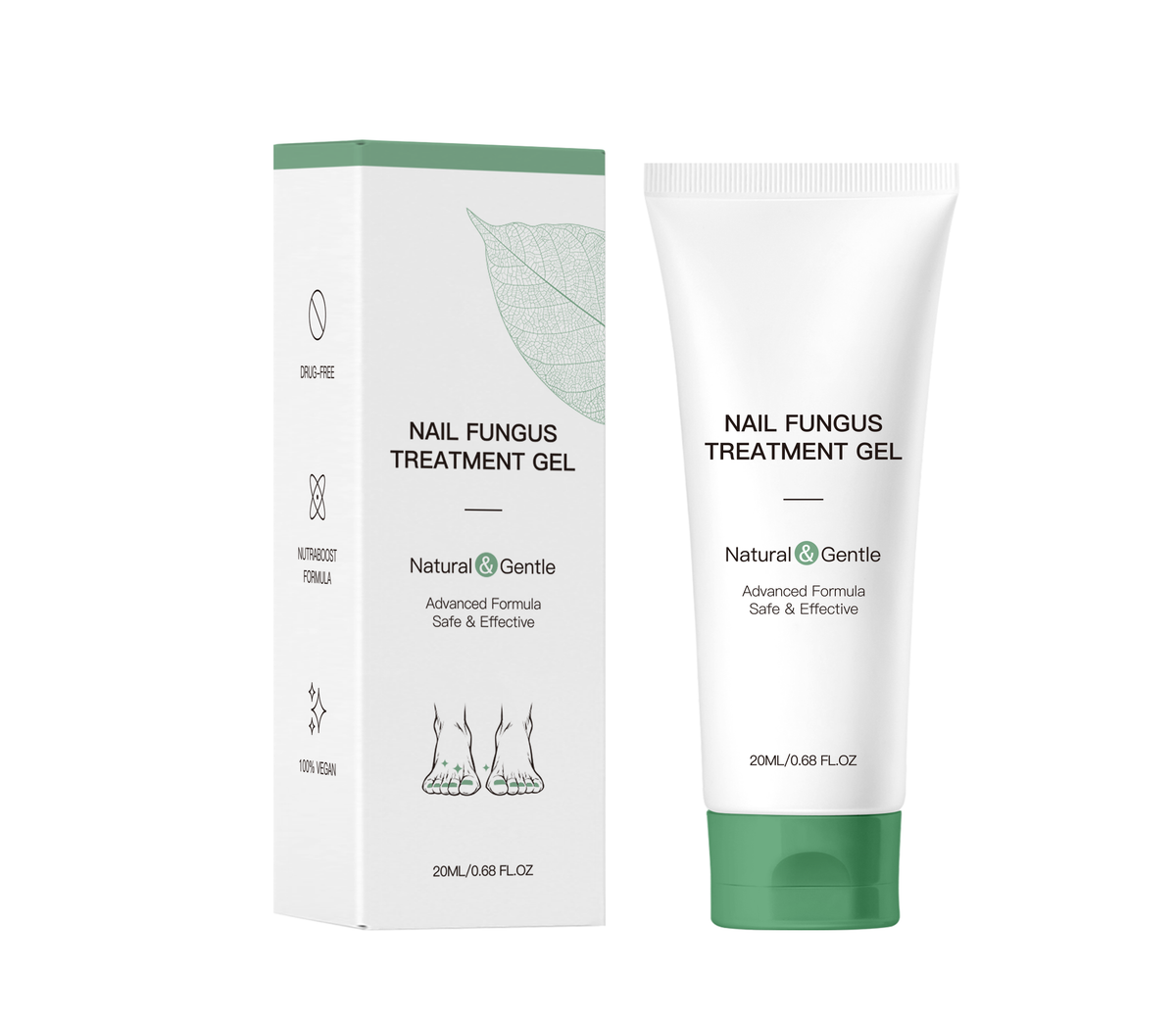 20ML Nail Repair Treatment Gel, Targeted Care Gel for Discolored Thick Brittle Damaged Fingernails & Toenails Daily Nail Conditioning Restoring Gel