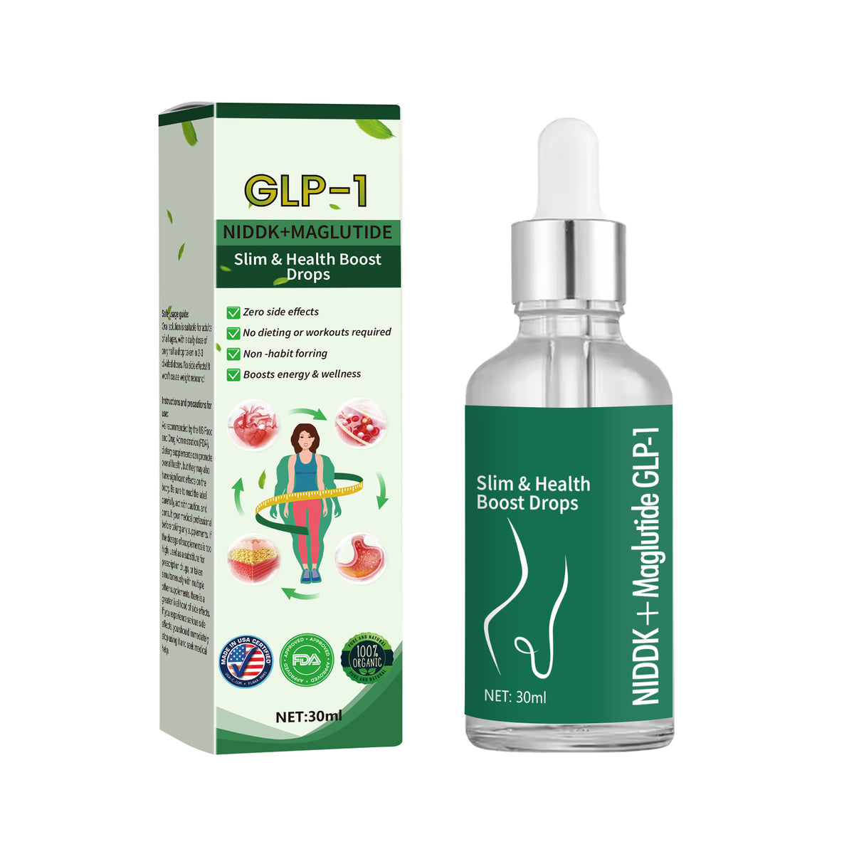 Body Conditioning Oral Support Drops 30ml, Daily Metabolic Balance Dietary Supplement Liquid for Healthy Body Maintenance