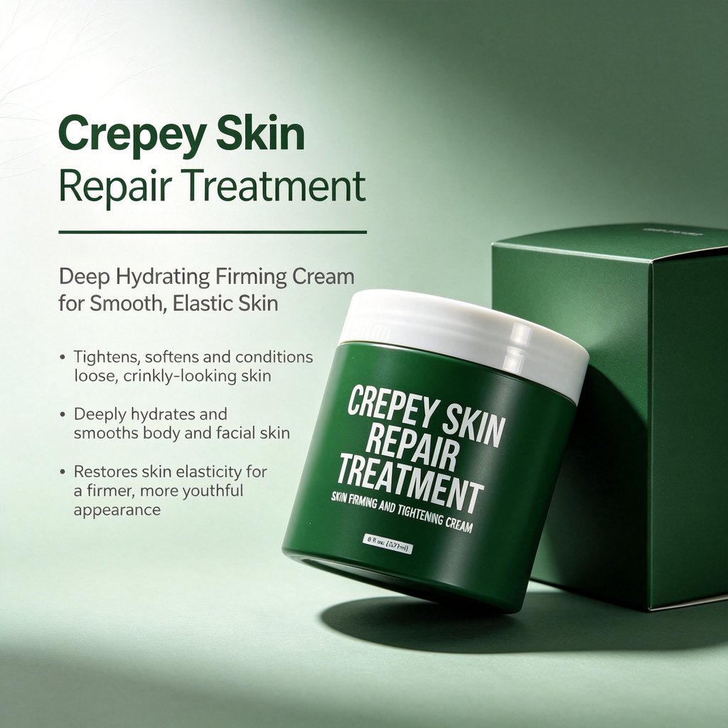 Anti-Wrinkle Firming Skin Repair Treatment Cream 237ml, Deep Hydrating Smoothing Body & Facial Cream for Crepey Skin Elasticity Daily Skin Care
