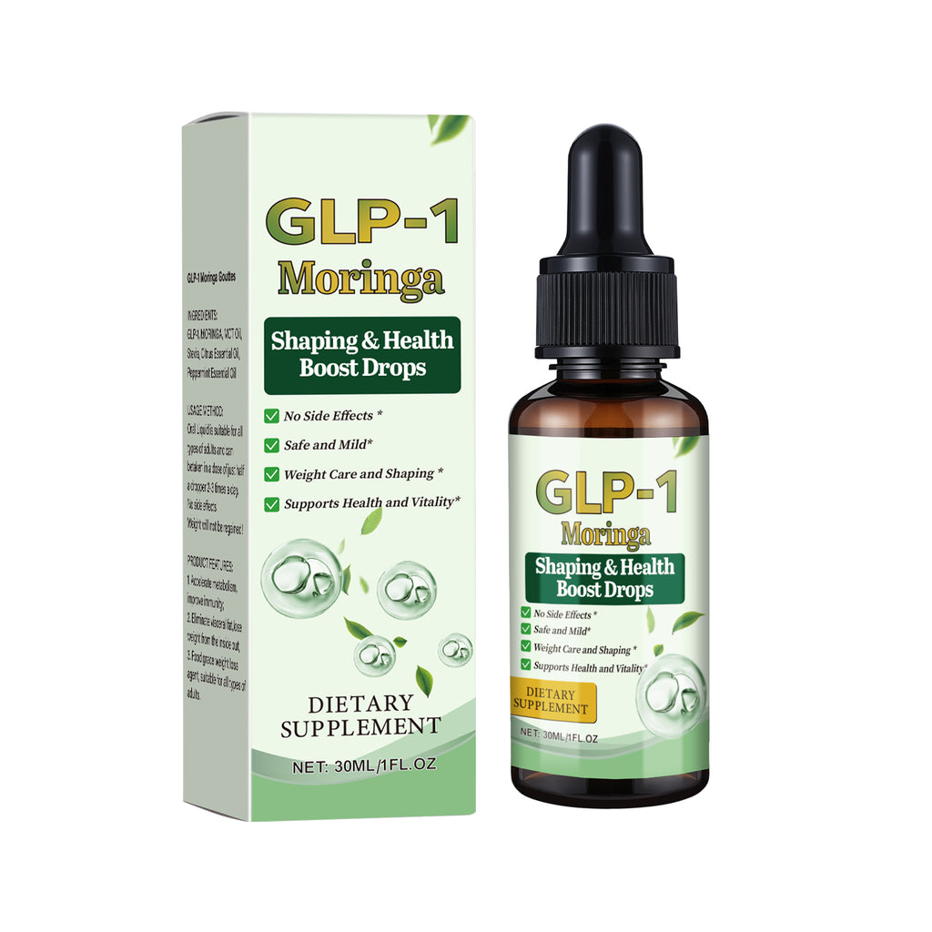 Moringa Infused GLP-1 Wellness Support Oral Drops 30ml, Daily Metabolic Support Dietary Supplement Liquid for Healthy Body Conditioning Maintenance