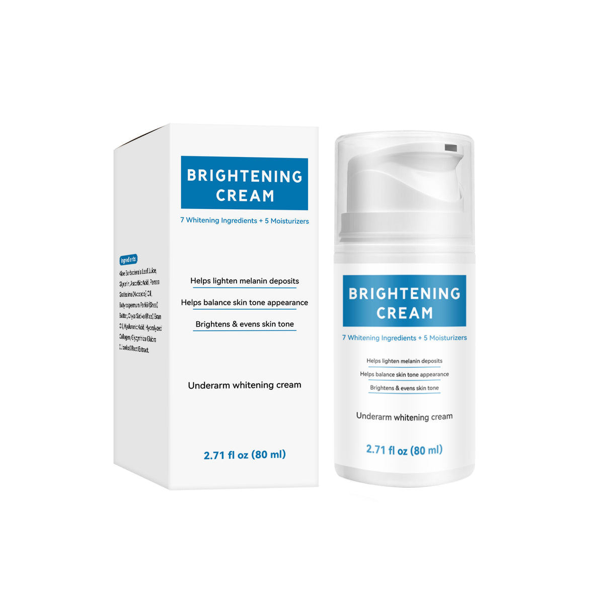 Dark Spot Correcting Brightening Facial Cream 80ml, Hyperpigmentation & Sun Spot Fading Moisturizer for Uneven Skin Tone Daily Facial Skin Care