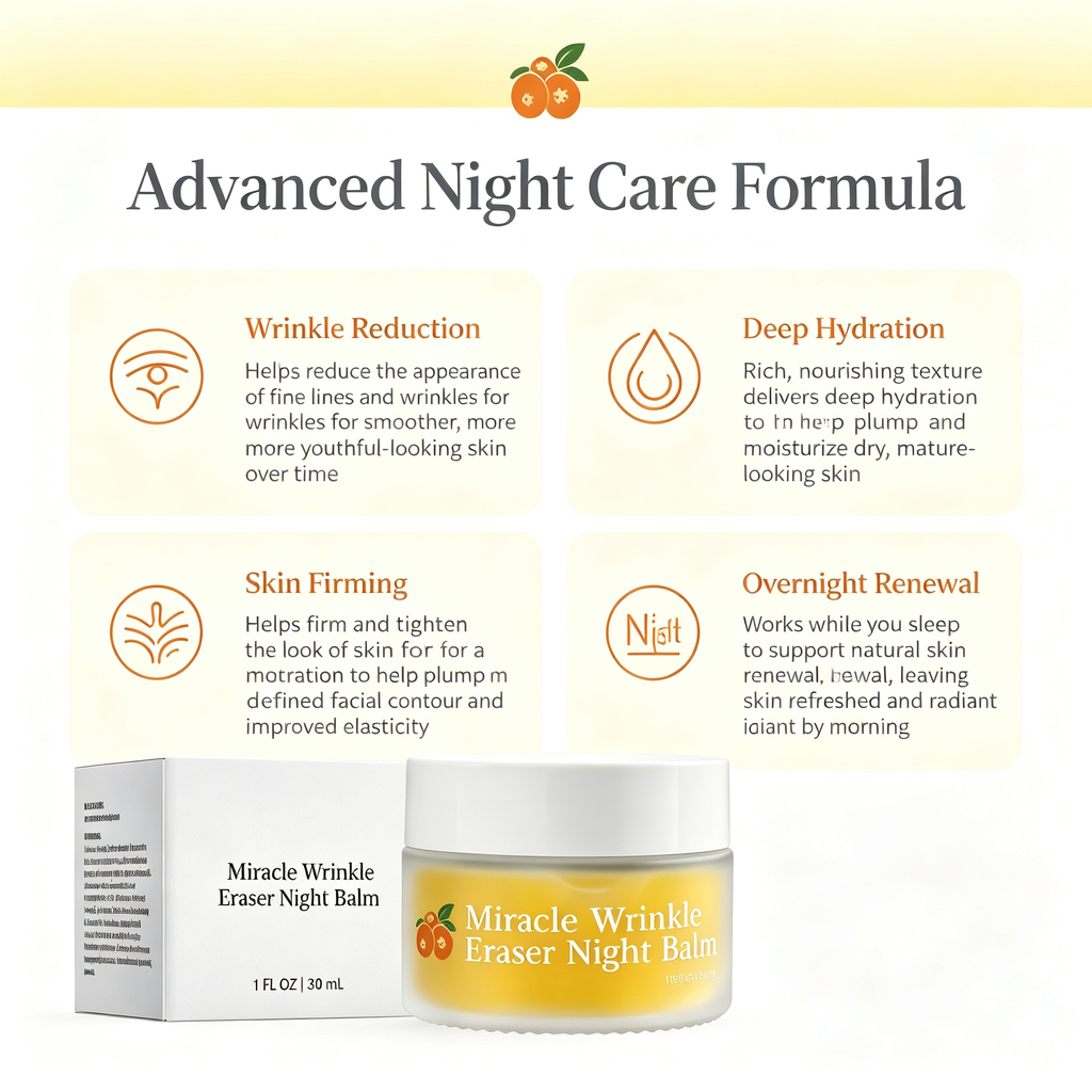 Anti-Wrinkle Overnight Facial Night Cream, Hydrating Firming Skin Care Night Moisturizer for Fine Lines & Daily Facial Skin Renewal Maintenance