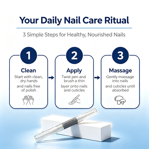 3ml Portable Hand Nail Care Pen, Nourishing Cuticle Conditioning Treatment Pen for Dry Brittle Split Nails Daily Hand Nail Maintenance