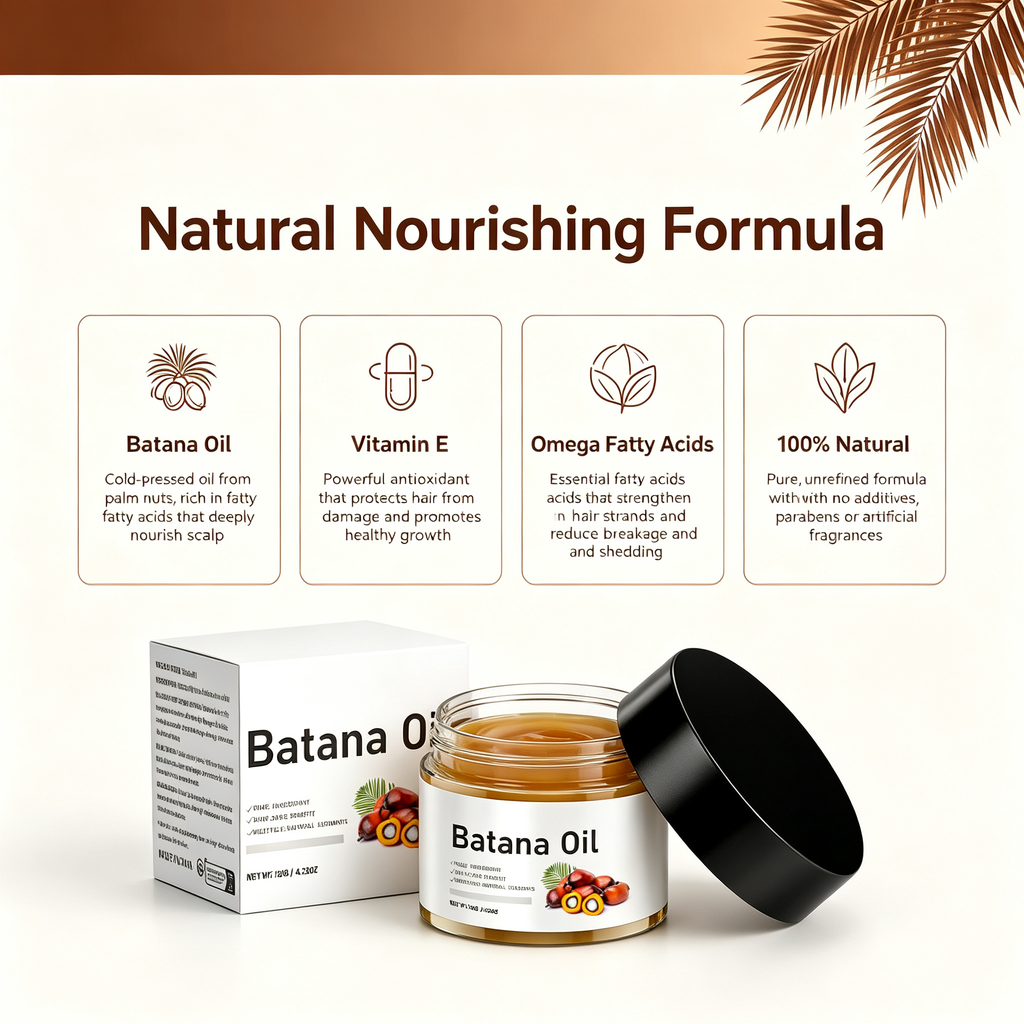 Pure Hair Oil 120g, Natural Scalp & Follicle Nourishing Butter for Anti Hair Shedding & Dry Hair Repair