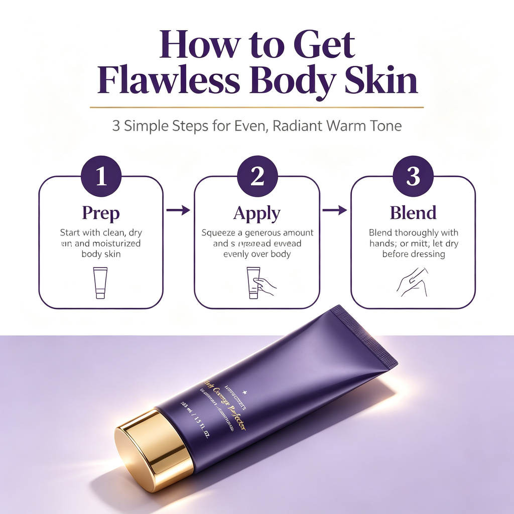 Warm Tone Body Concealer Cream 103ml, Long Lasting Waterproof Full Body Coverage Makeup for Veins Scars Bruises Uneven Pigment Daily Body Skin Tone Correcting Care
