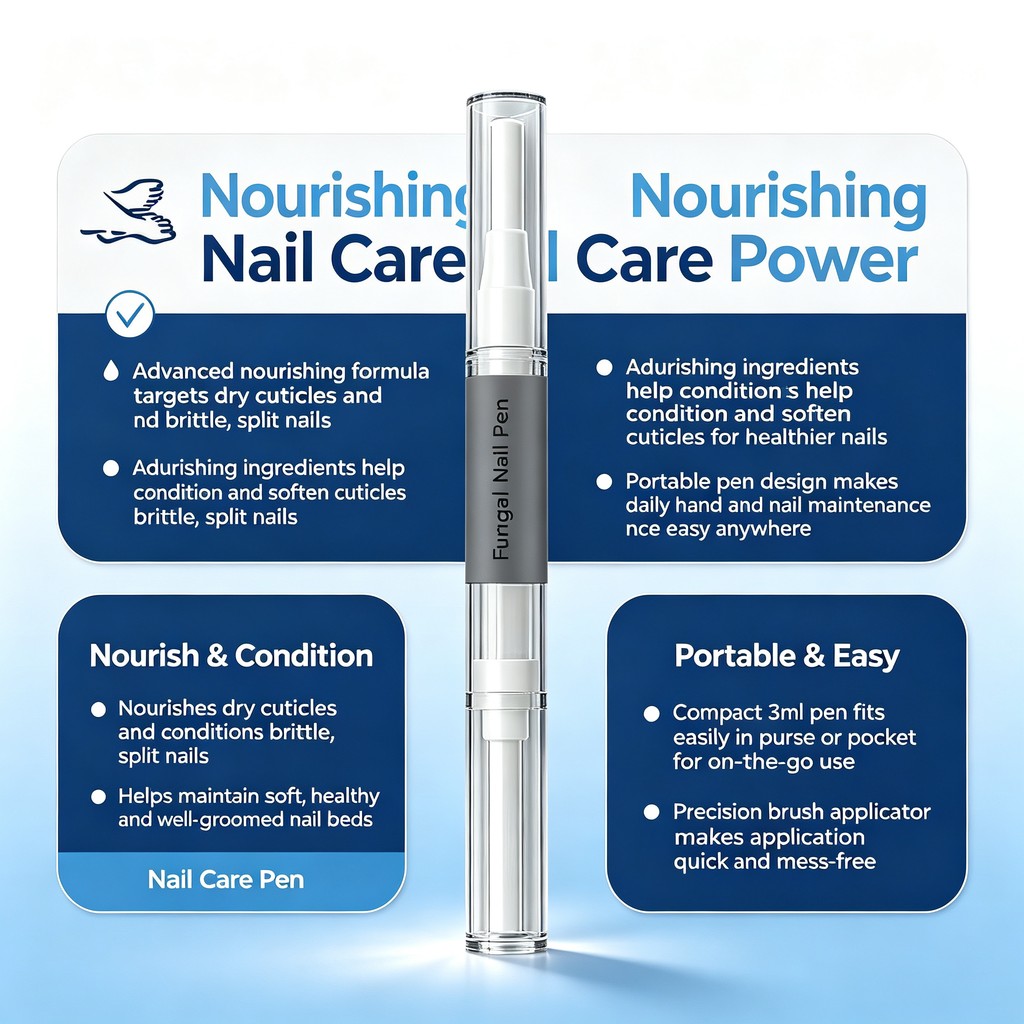 3ml Portable Hand Nail Care Pen, Nourishing Cuticle Conditioning Treatment Pen for Dry Brittle Split Nails Daily Hand Nail Maintenance