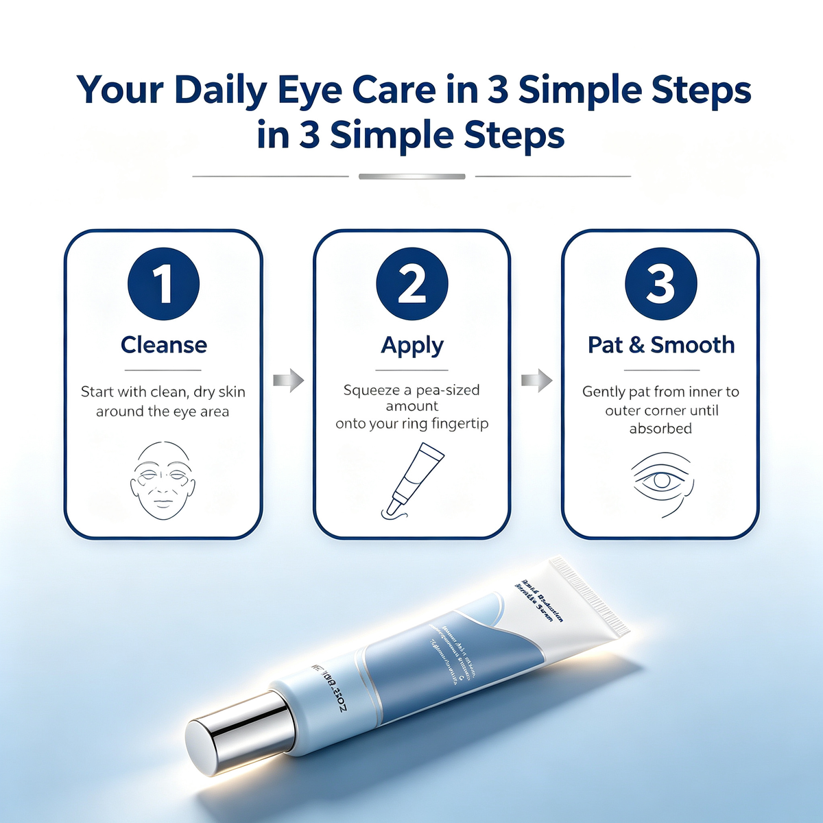 Anti-Wrinkle Eye Serum 10ml, Firming Hydrating Under Eye Essence for Crow’s Feet Dark Circles & Periorbital Skin Elasticity Daily Eye Care