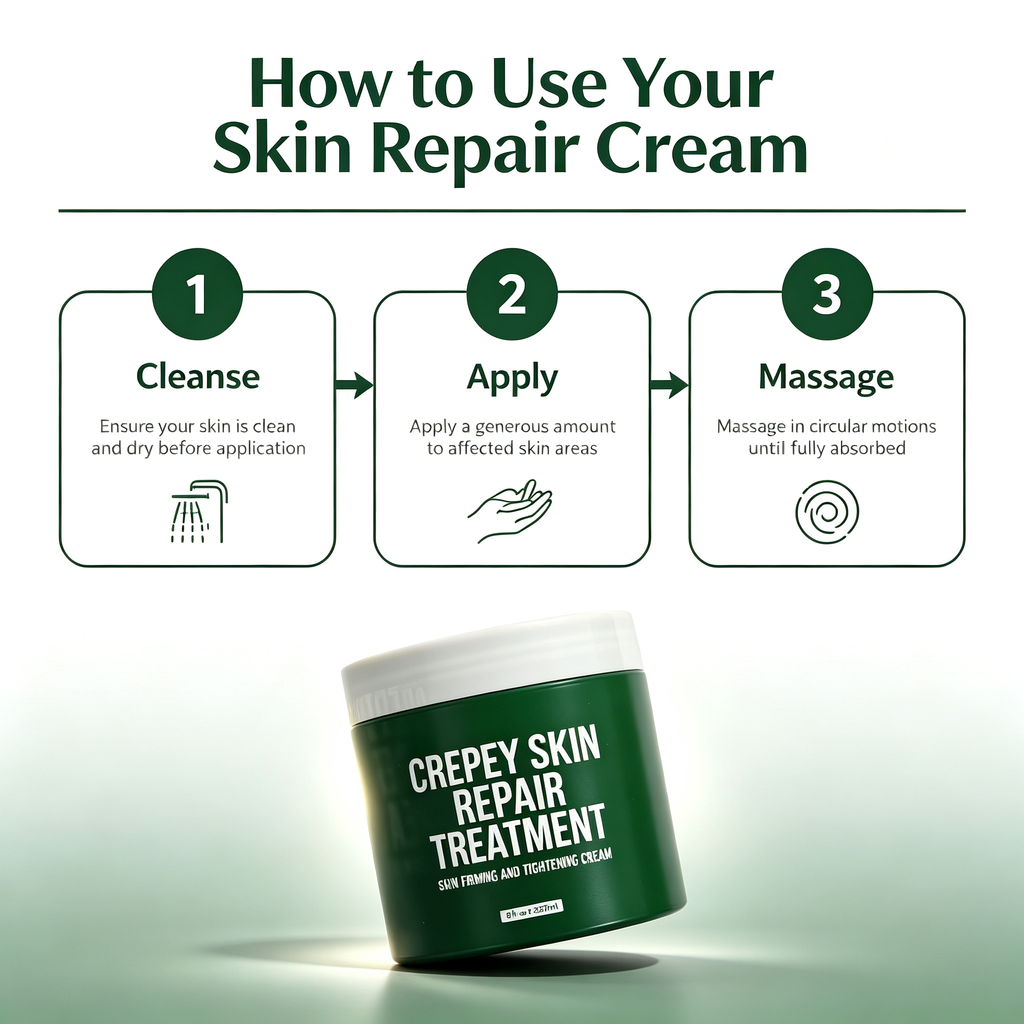 Anti-Wrinkle Firming Skin Repair Treatment Cream 237ml, Deep Hydrating Smoothing Body & Facial Cream for Crepey Skin Elasticity Daily Skin Care