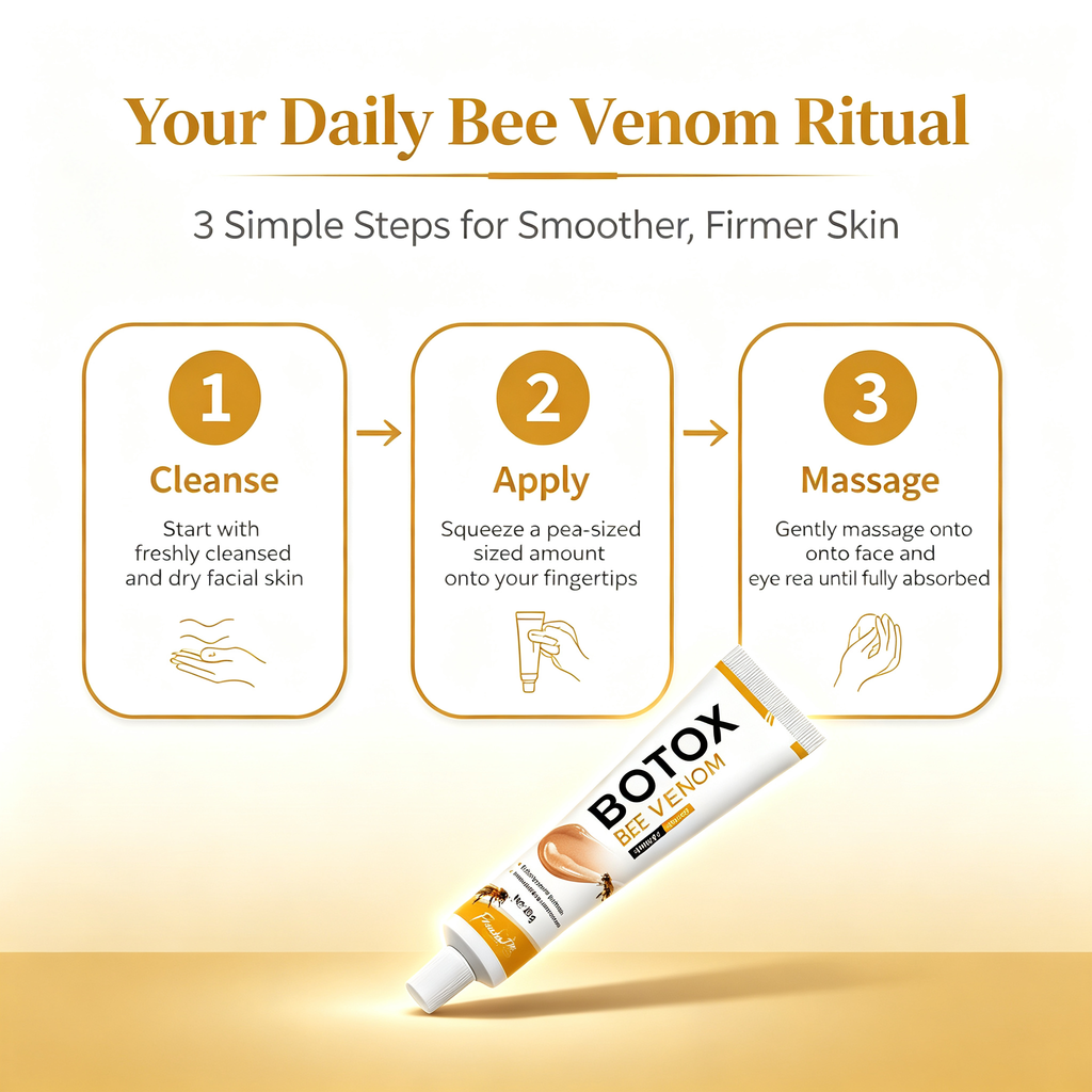 Bee Venom Anti-Wrinkle Facial Cream 20g, Firming Lifting Essence Cream for Fine Lines Crow’s Feet & Skin Elasticity Daily Anti-Aging Facial Care