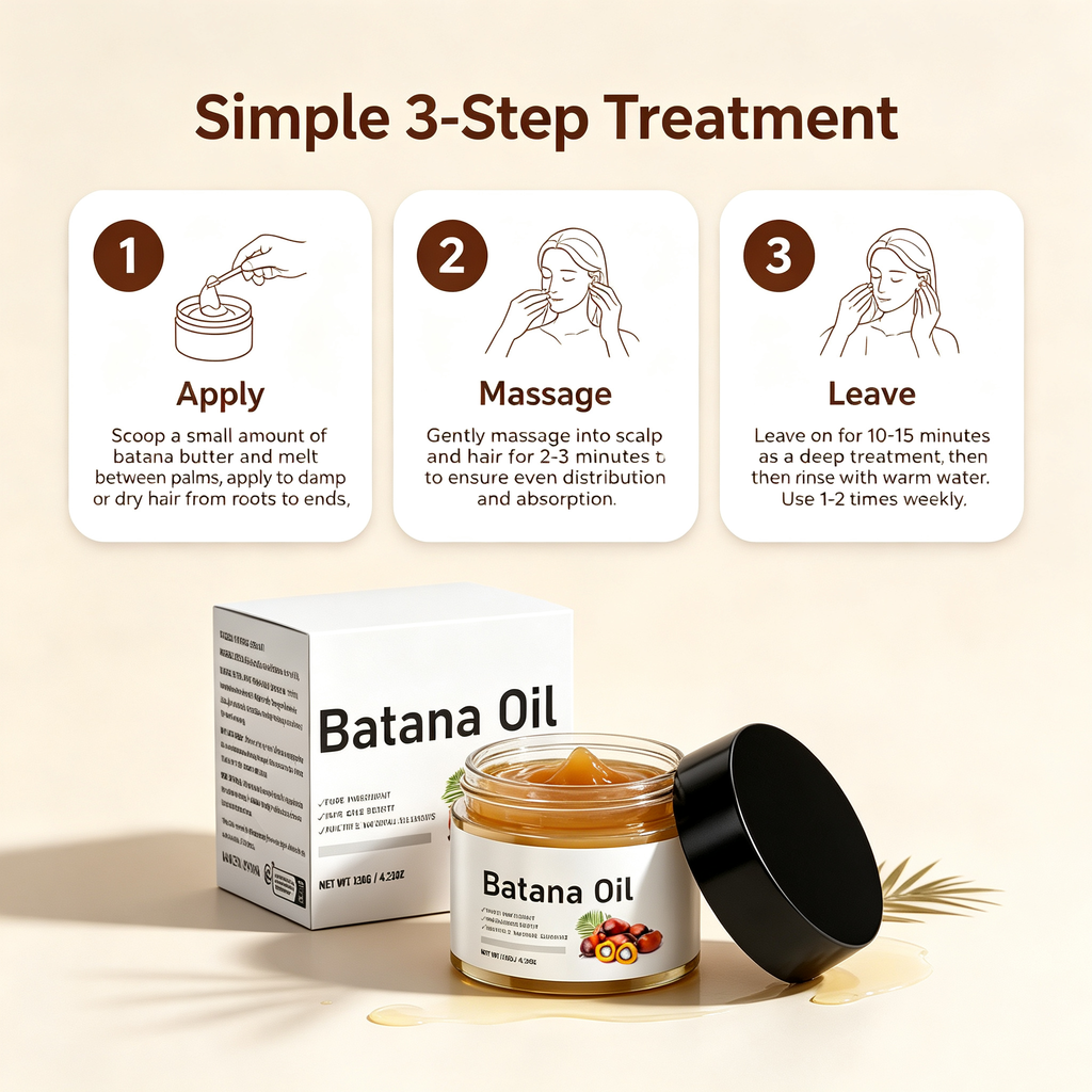 Pure Hair Oil 120g, Natural Scalp & Follicle Nourishing Butter for Anti Hair Shedding & Dry Hair Repair