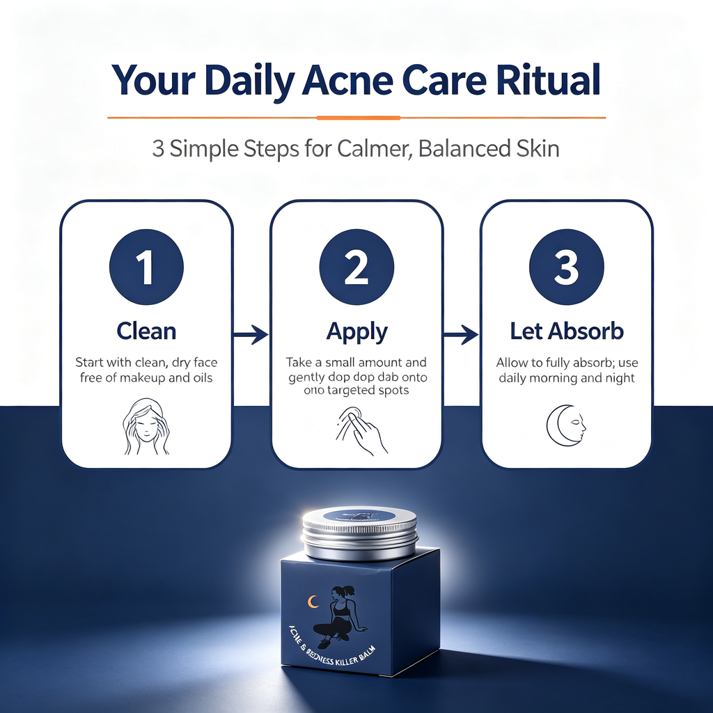 50ML Acne Redness Relief Balm, Gentle Soothing Facial Care Cream for Breakout Red Irritated Skin Daily Facial Spot Conditioning Repair Cream