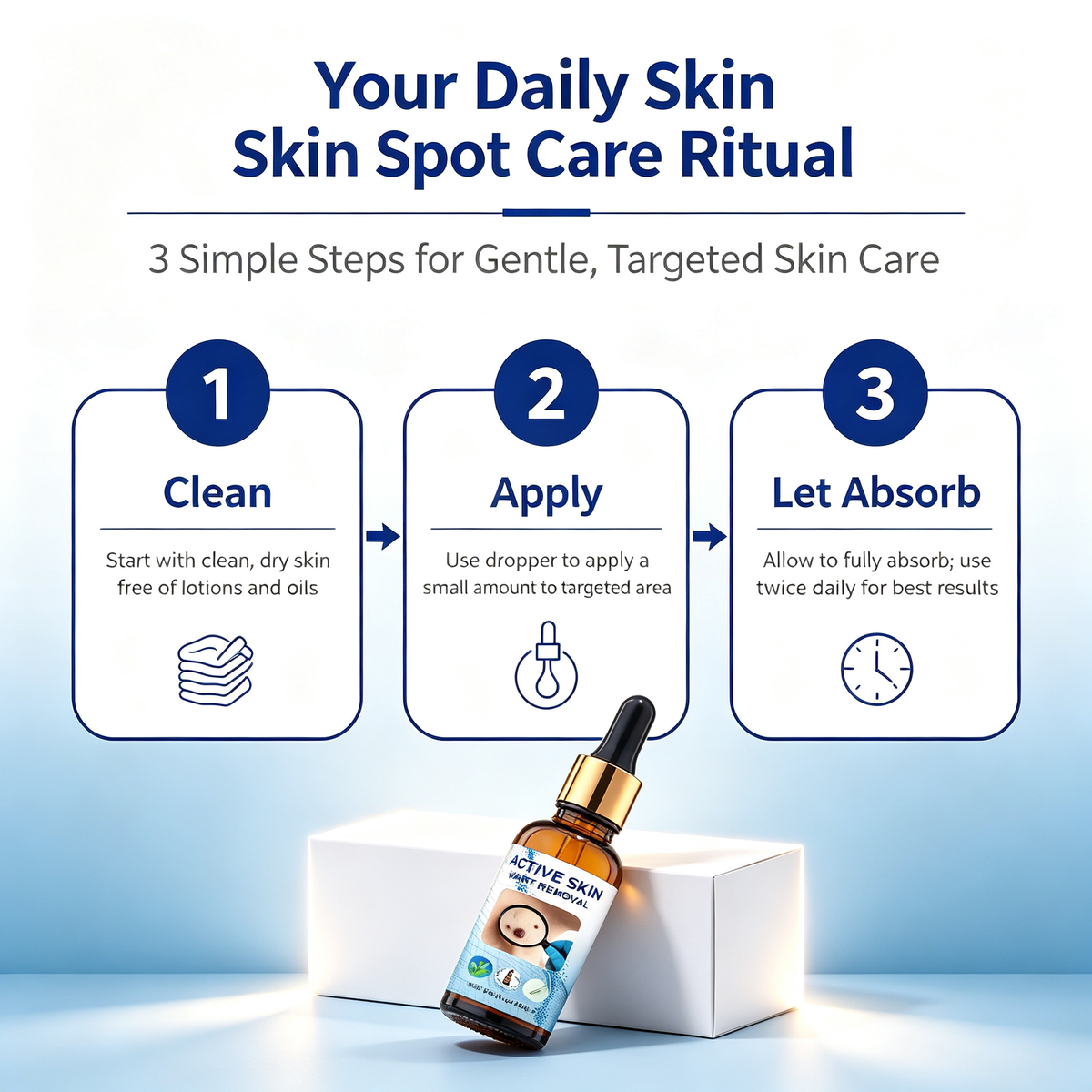 15ml Targeted Skin Spot Care Dropper Essence, Gentle Conditioning Liquid for Skin Tags Corns & Uneven Skin Blemishes Daily Local Skin Maintenance Treatment Serum