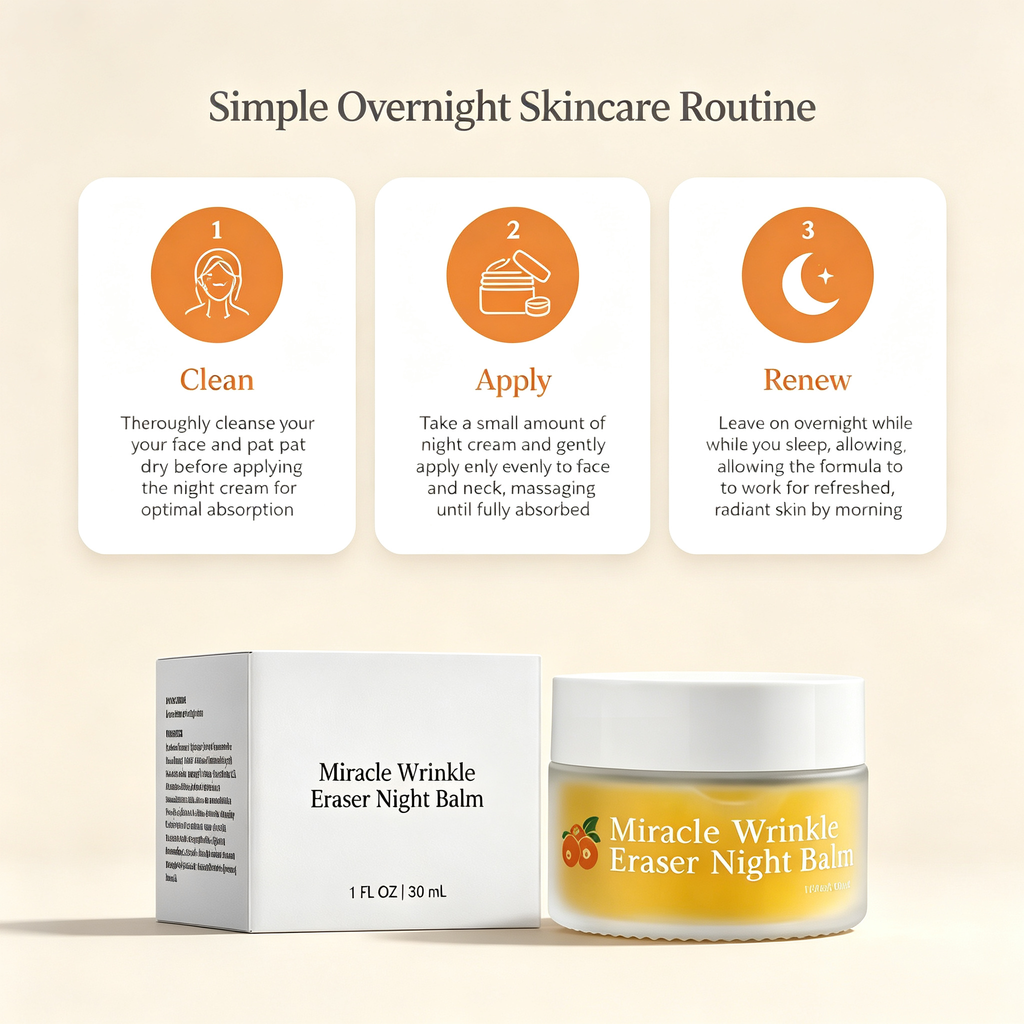 Anti-Wrinkle Overnight Facial Night Cream, Hydrating Firming Skin Care Night Moisturizer for Fine Lines & Daily Facial Skin Renewal Maintenance