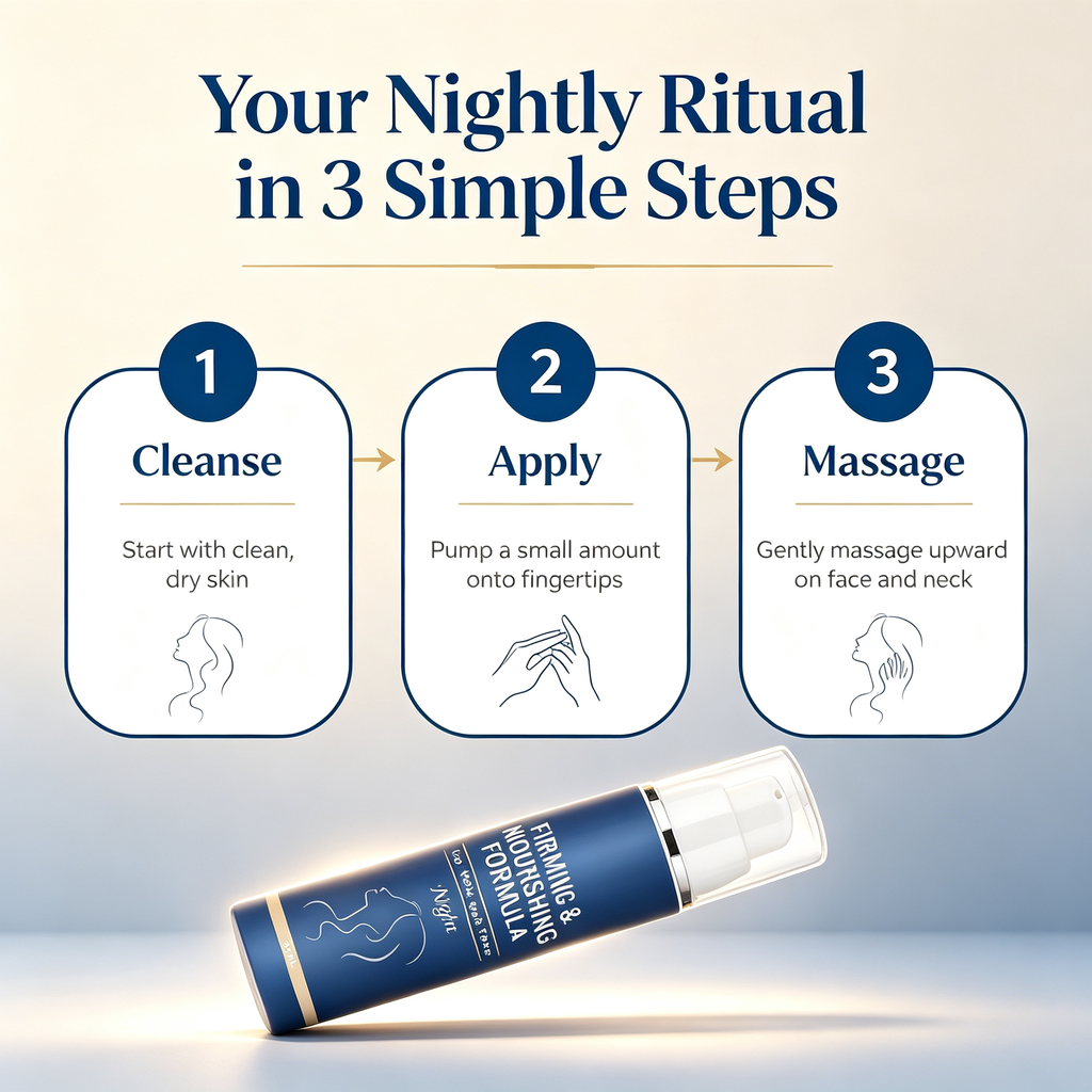 Firming Nourishing Anti-Wrinkle Night Cream 50ml, Overnight Facial Skin Renewal Moisturizer for Fine Lines & Skin Elasticity Daily Night Skincare