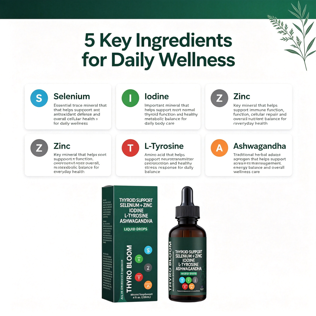 120ml Multi Trace Mineral Support Liquid Drops, Selenium Zinc Iodine Herbal Blend Dietary Supplement Tincture for Daily Body Nutrient Balance Wellness Care Drops