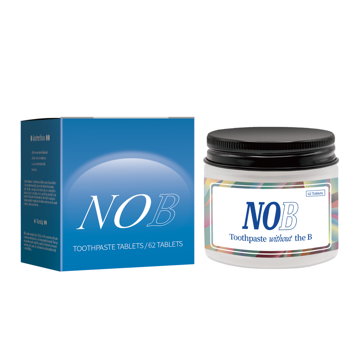Chewable Toothpaste Tablets 62 Count, Portable Solid Oral Cleaning Tablets for Daily Teeth Care & Fresh Breath