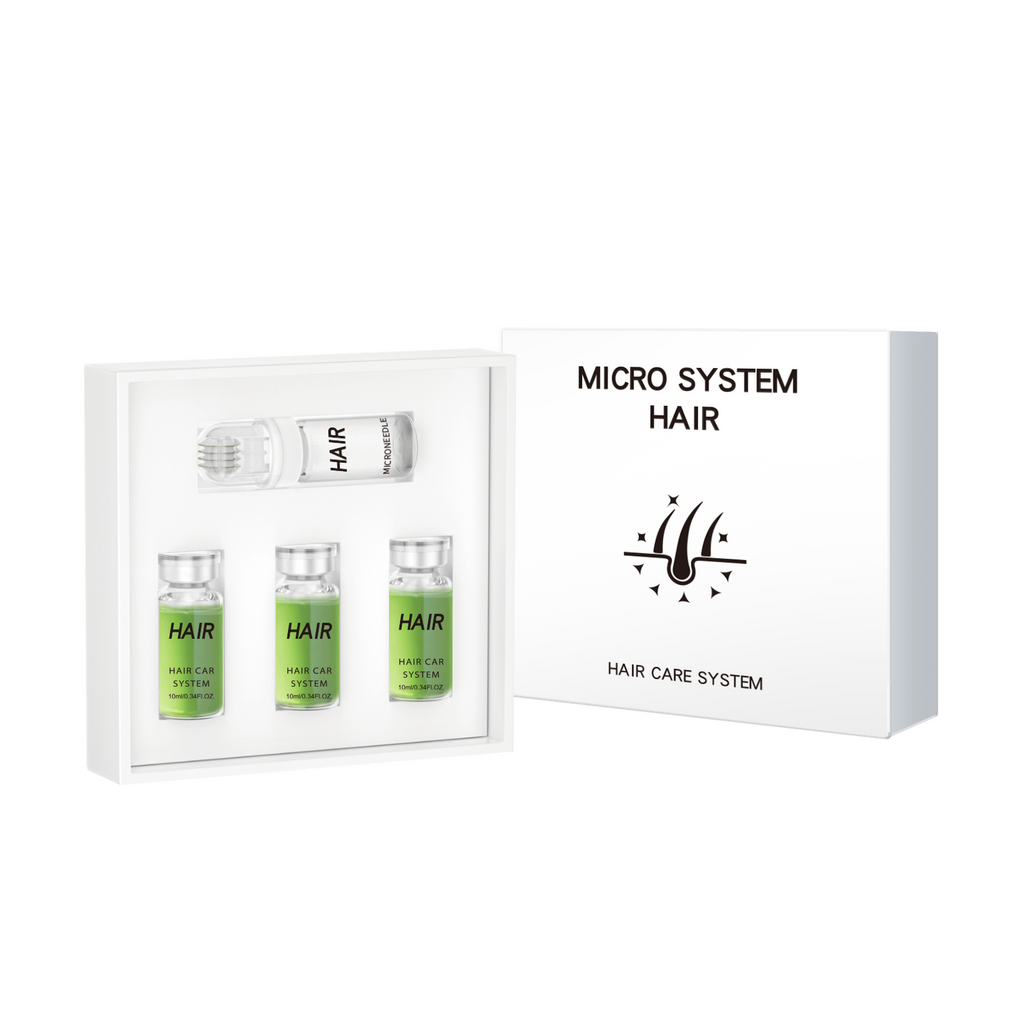 Hair Growth Ampoule Care Kit 3 Ampoules Set, Scalp Nourishing Ampoule Serum for Follicle Care & Fuller Looking Hair