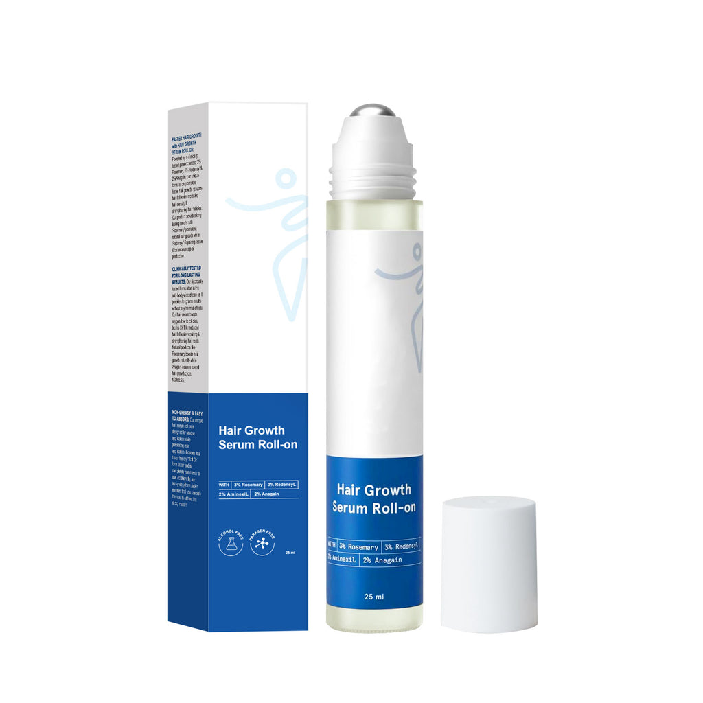 Anti Hair Loss Scalp Care Roll-on Serum 25ml, Portable Hair Growth Essence for Follicle Maintenance & Reducing Hair Shedding